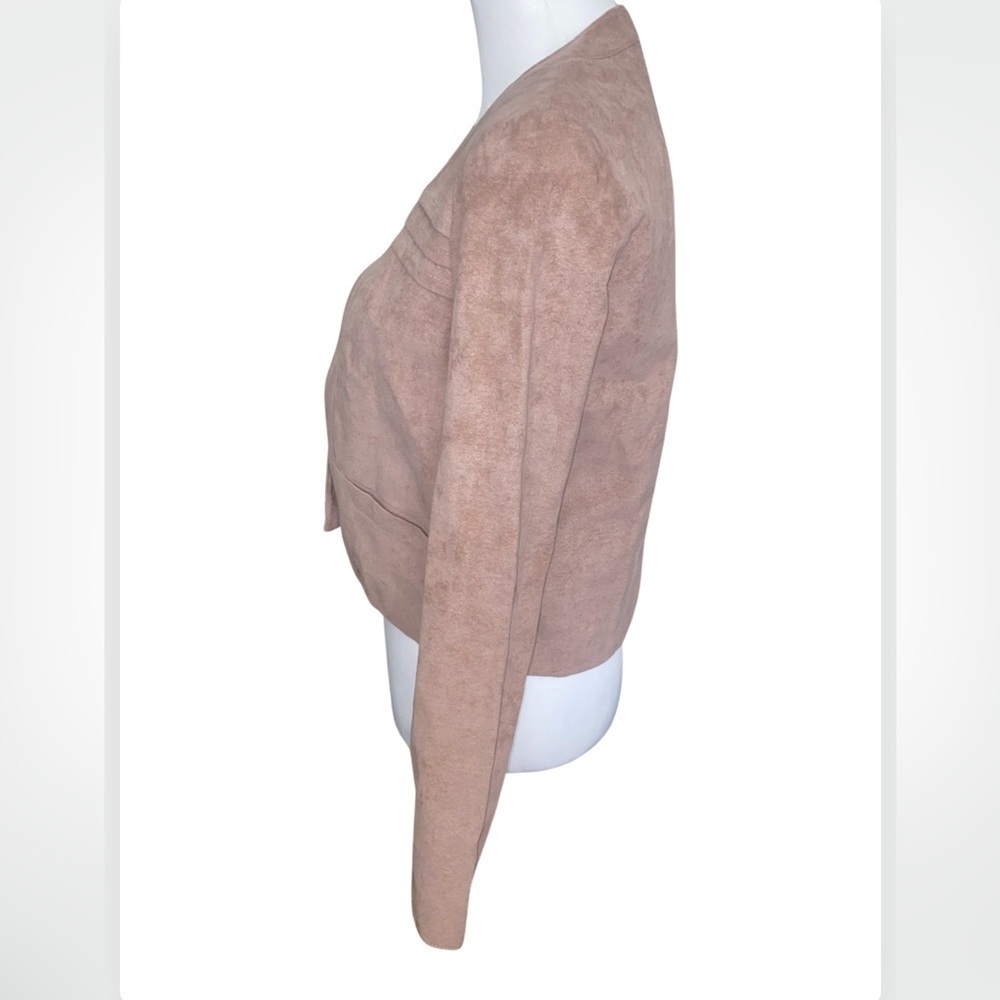 Vintage Samuel Robert by Peter Hatsi Androu Blush Pink Suede Like Blazer Jacket - Picture 7 of 12